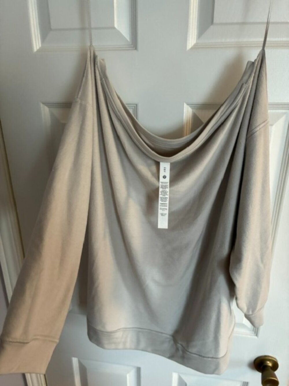 Lululemon oversize long sleeve shirt in taupe gray size XL
